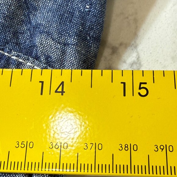 Vintage John Henry USA Denim Dress Sz 12 Cottagecore Prairie Union Made - Picture 8 of 13